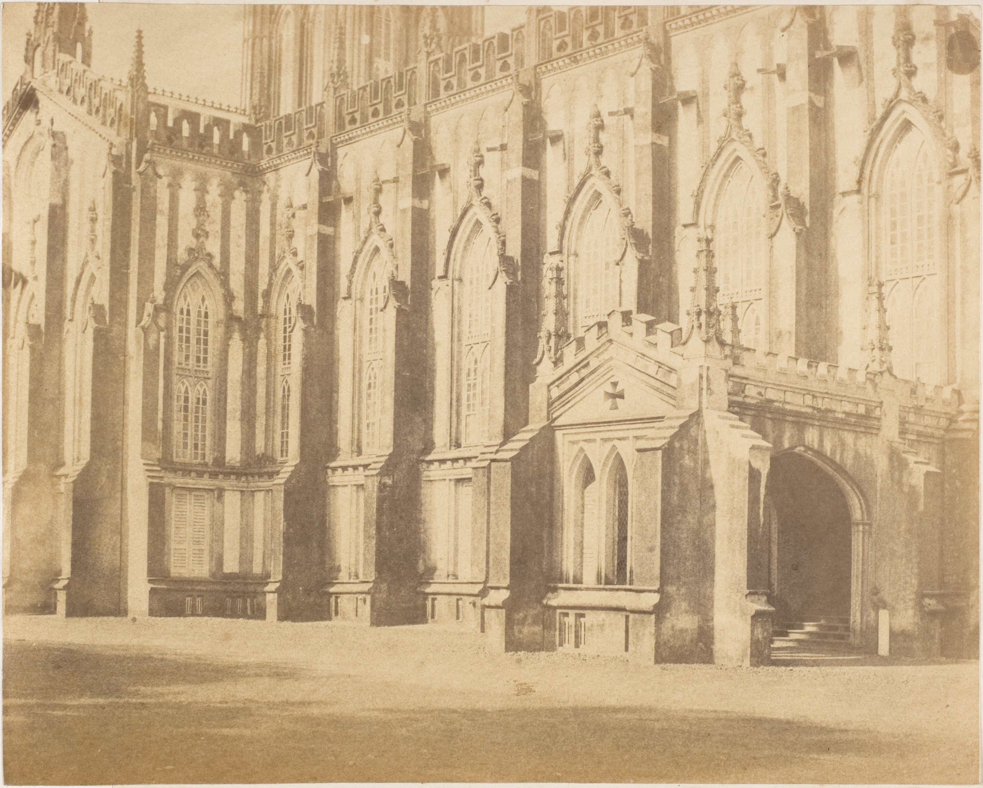 Gothic Church Side Facade