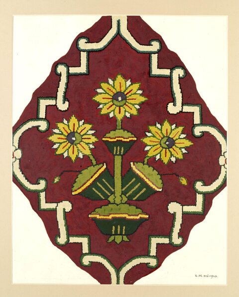 Traditional Floral Needlework Pattern