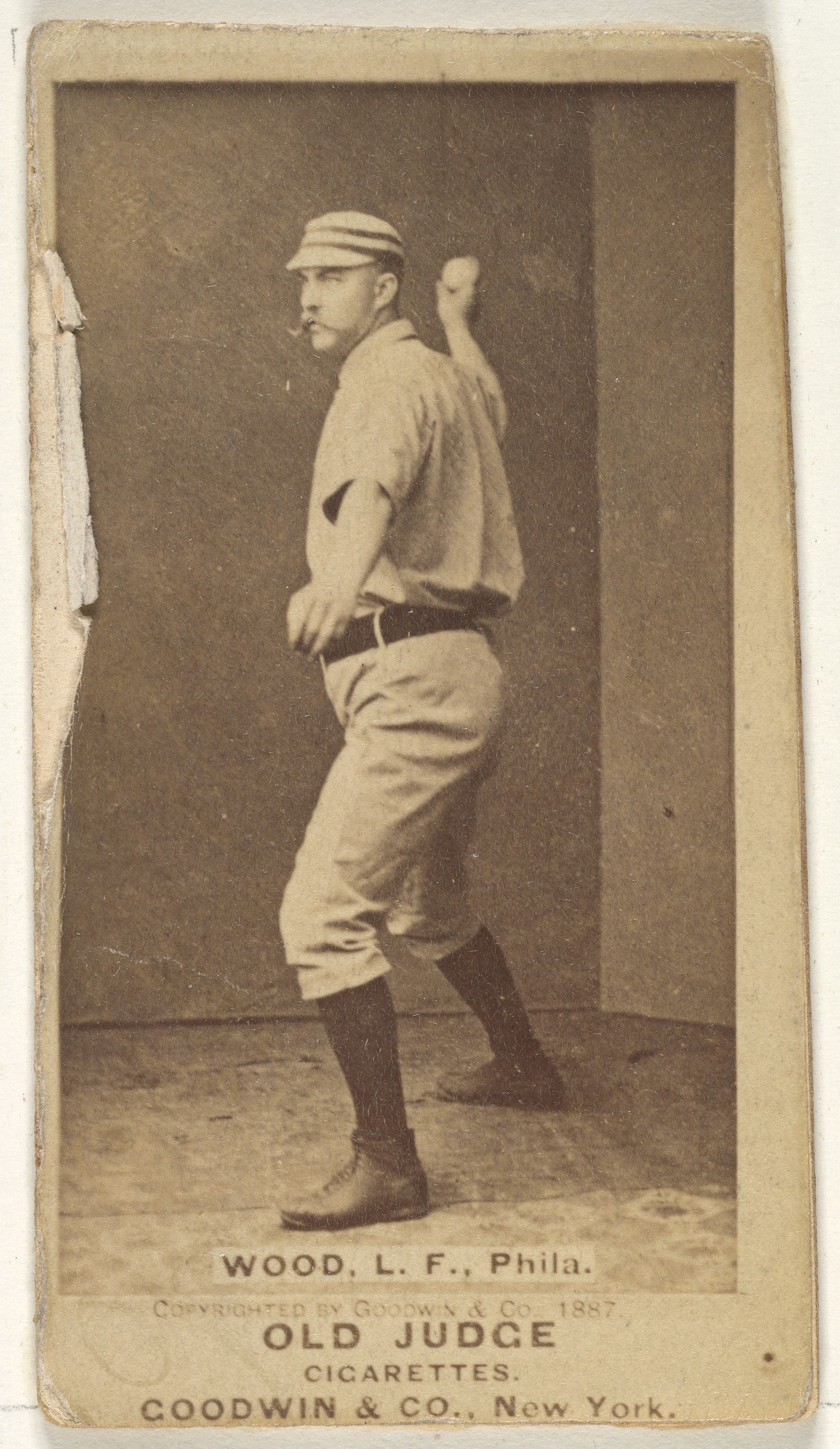 1887 Old Judge Baseball Cigarette Card