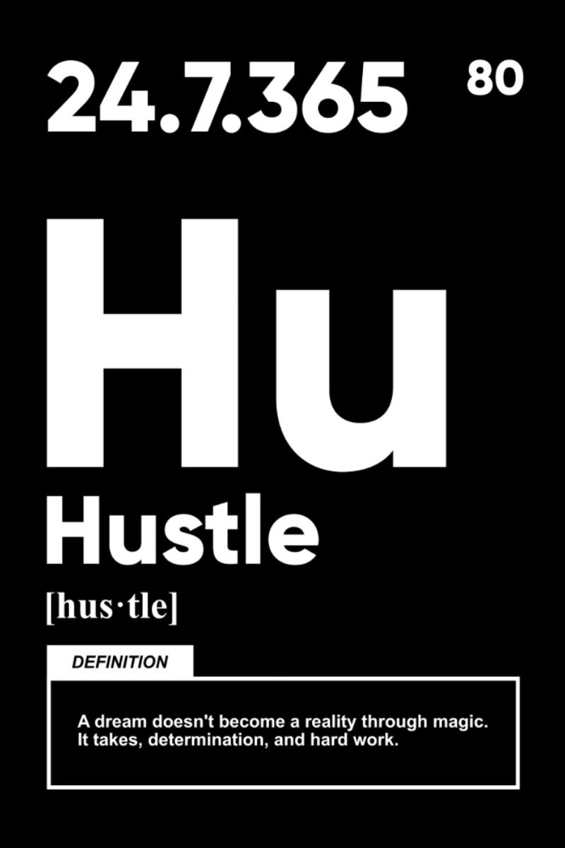 Hustle Definition Motivational Poster