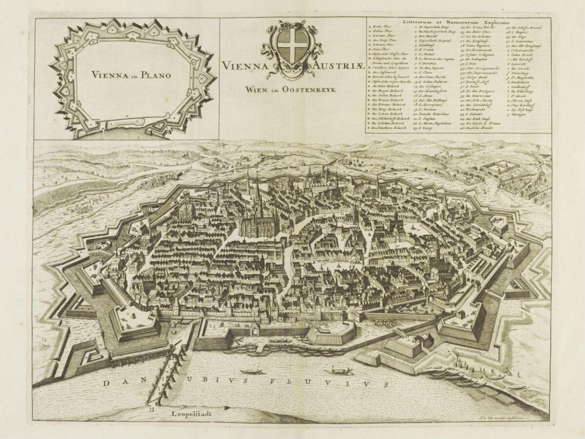Antique Map of Vienna