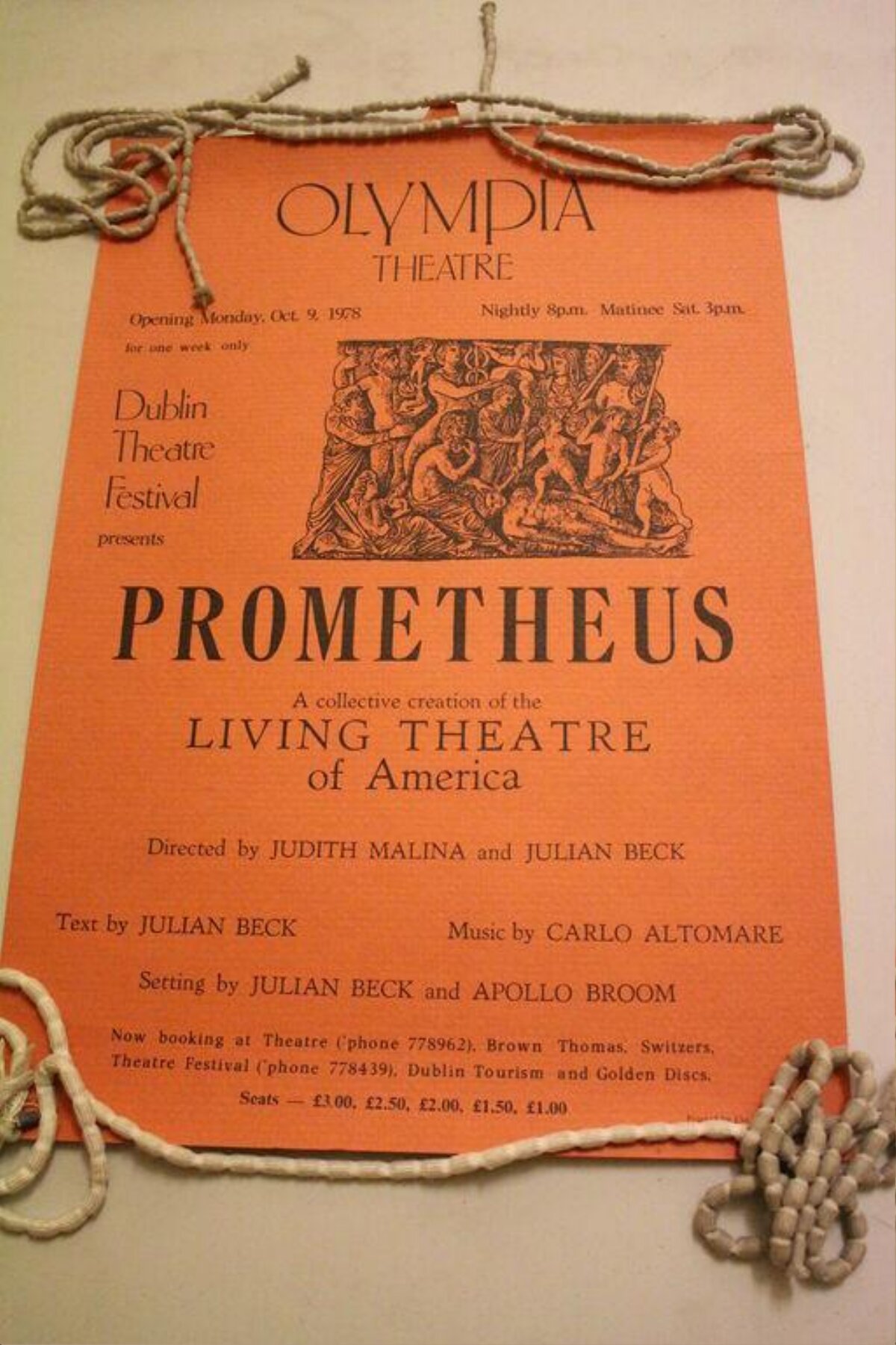 1978 Prometheus Theatre Playbill