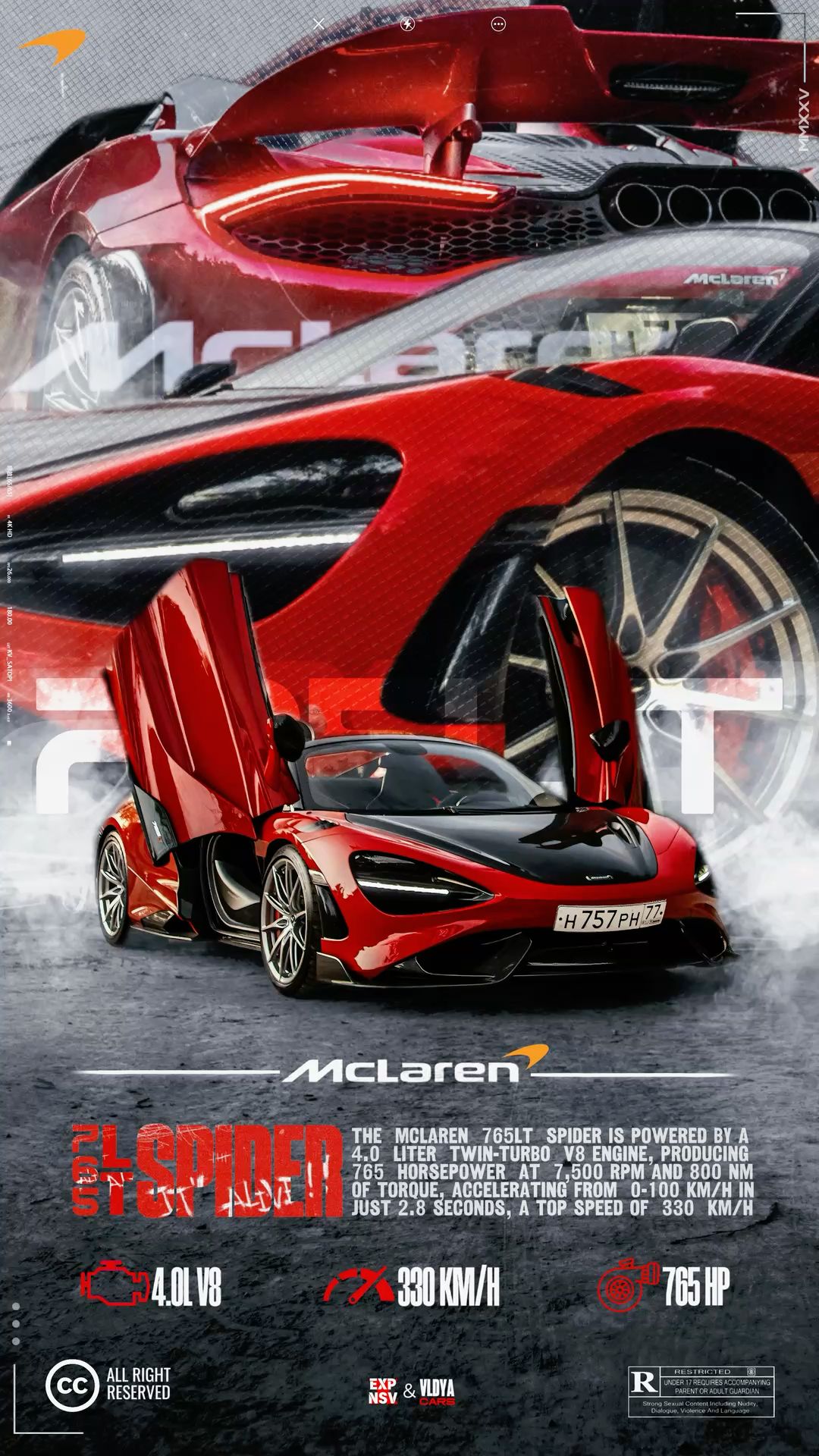 McLaren 765LT Spider Promotional Poster