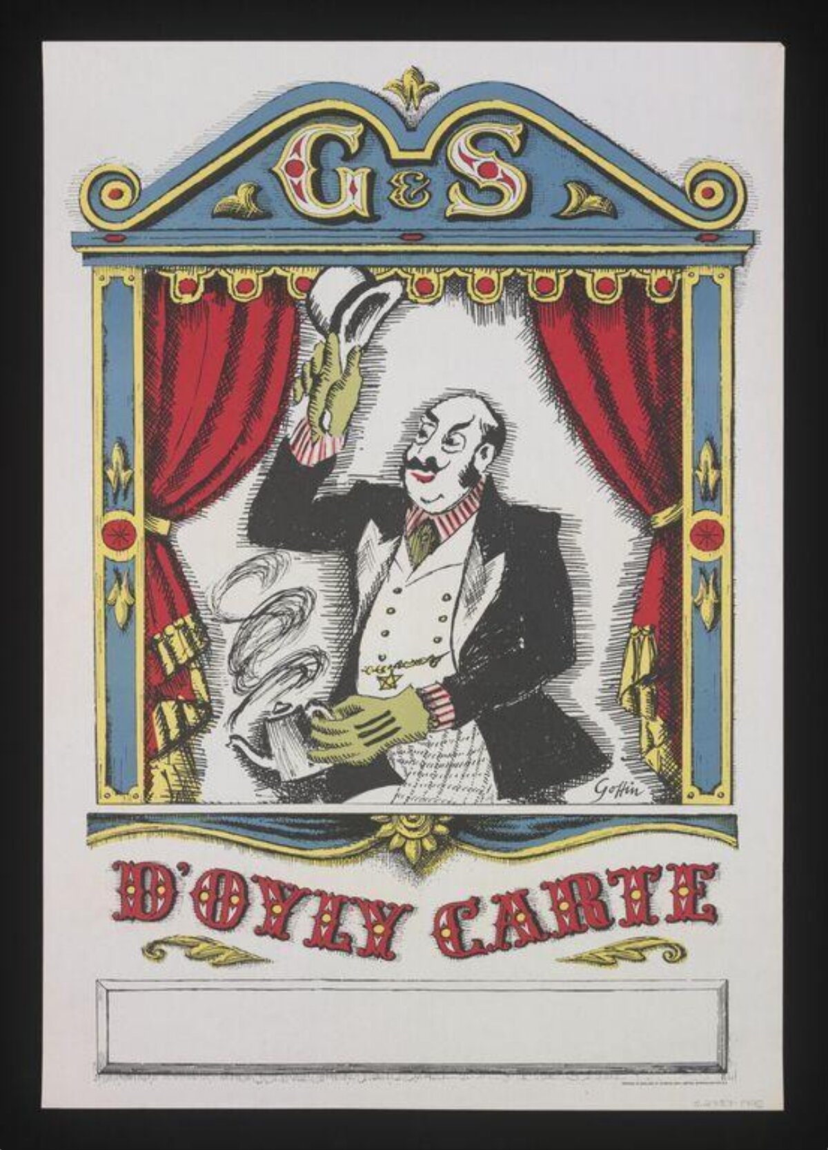 D'Oyly Carte Theatre Performance Poster
