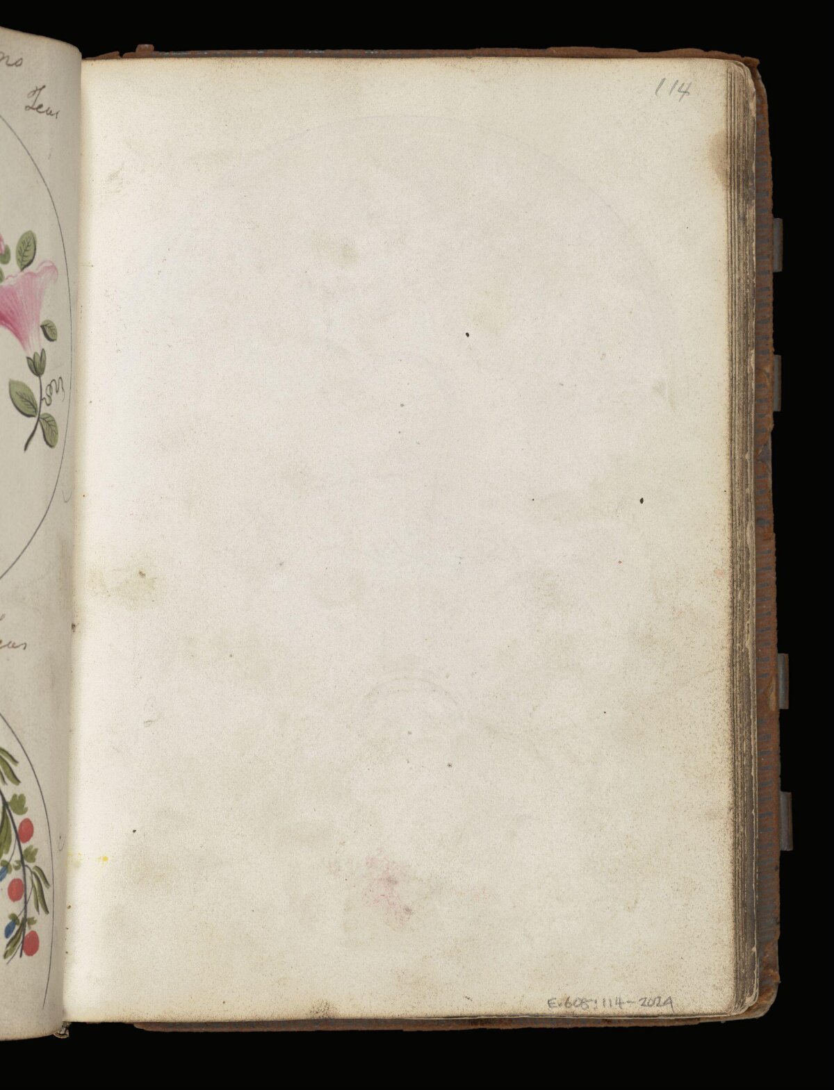 Blank Page of Antique Sketchbook
