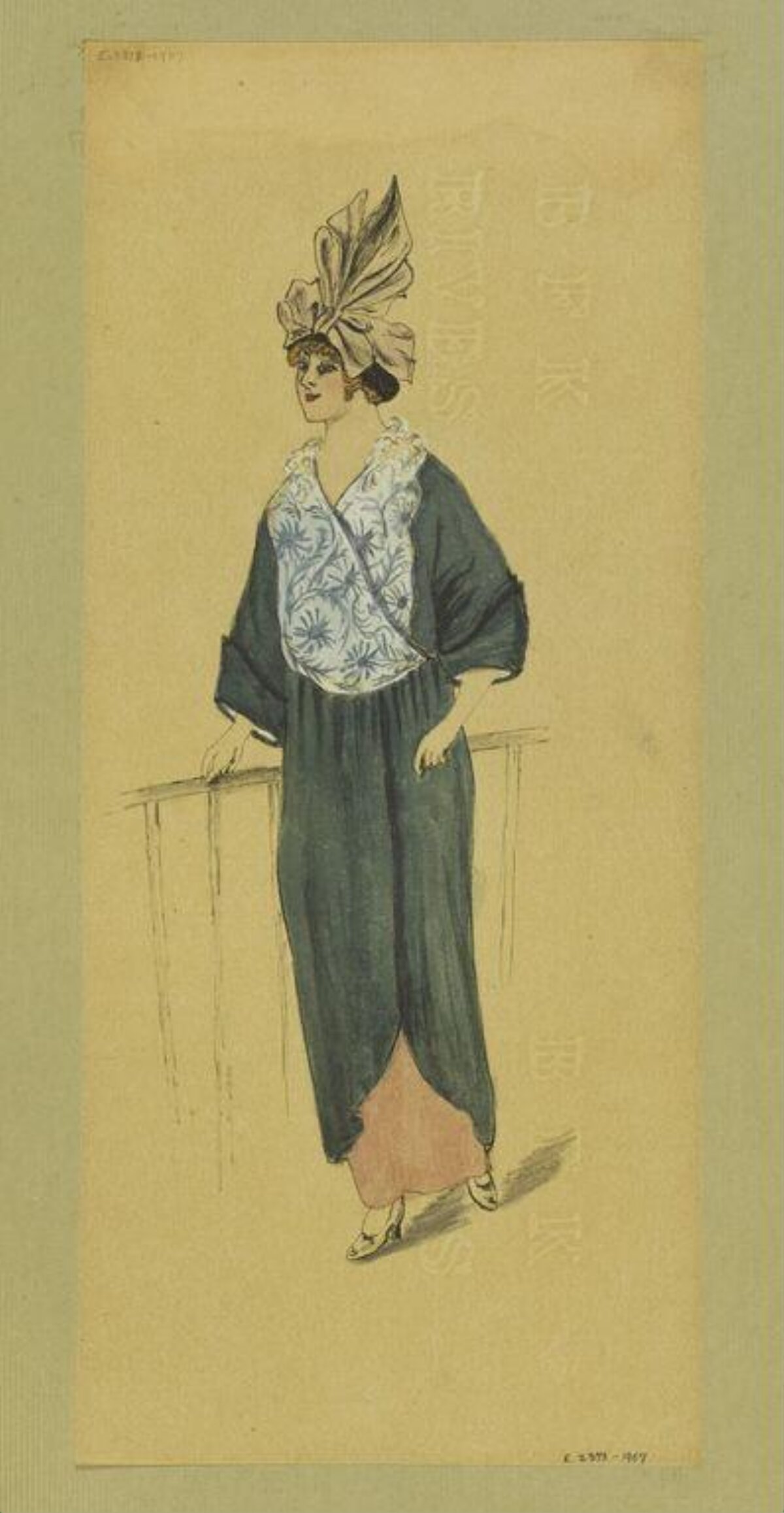 Edwardian Women's Fashion Sketch