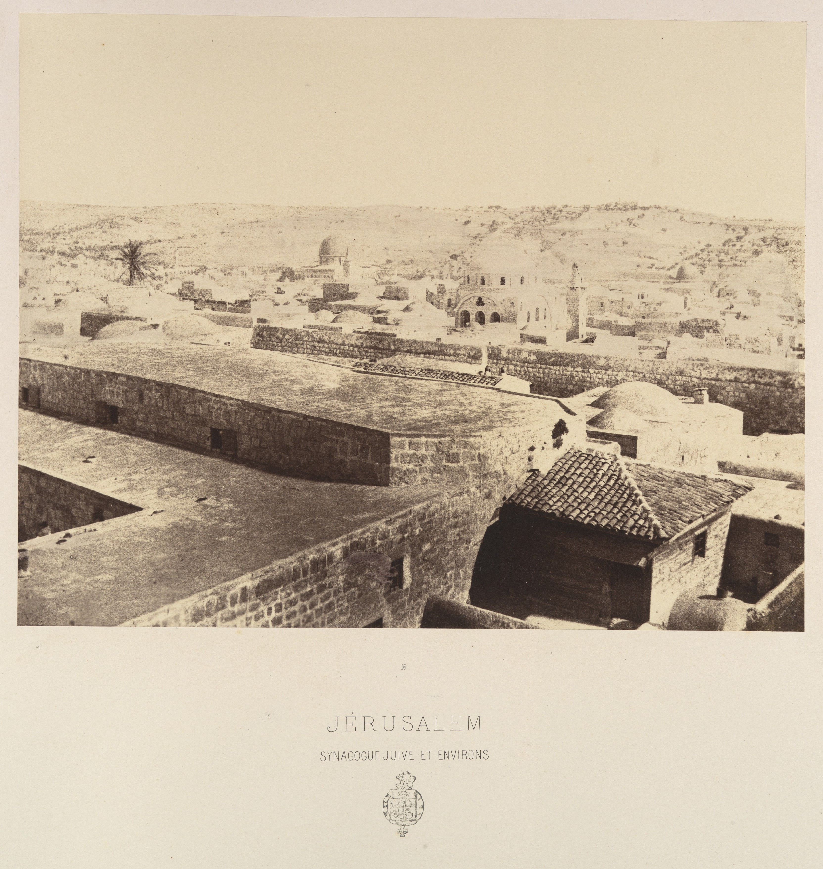 Vintage Jerusalem Old City View
