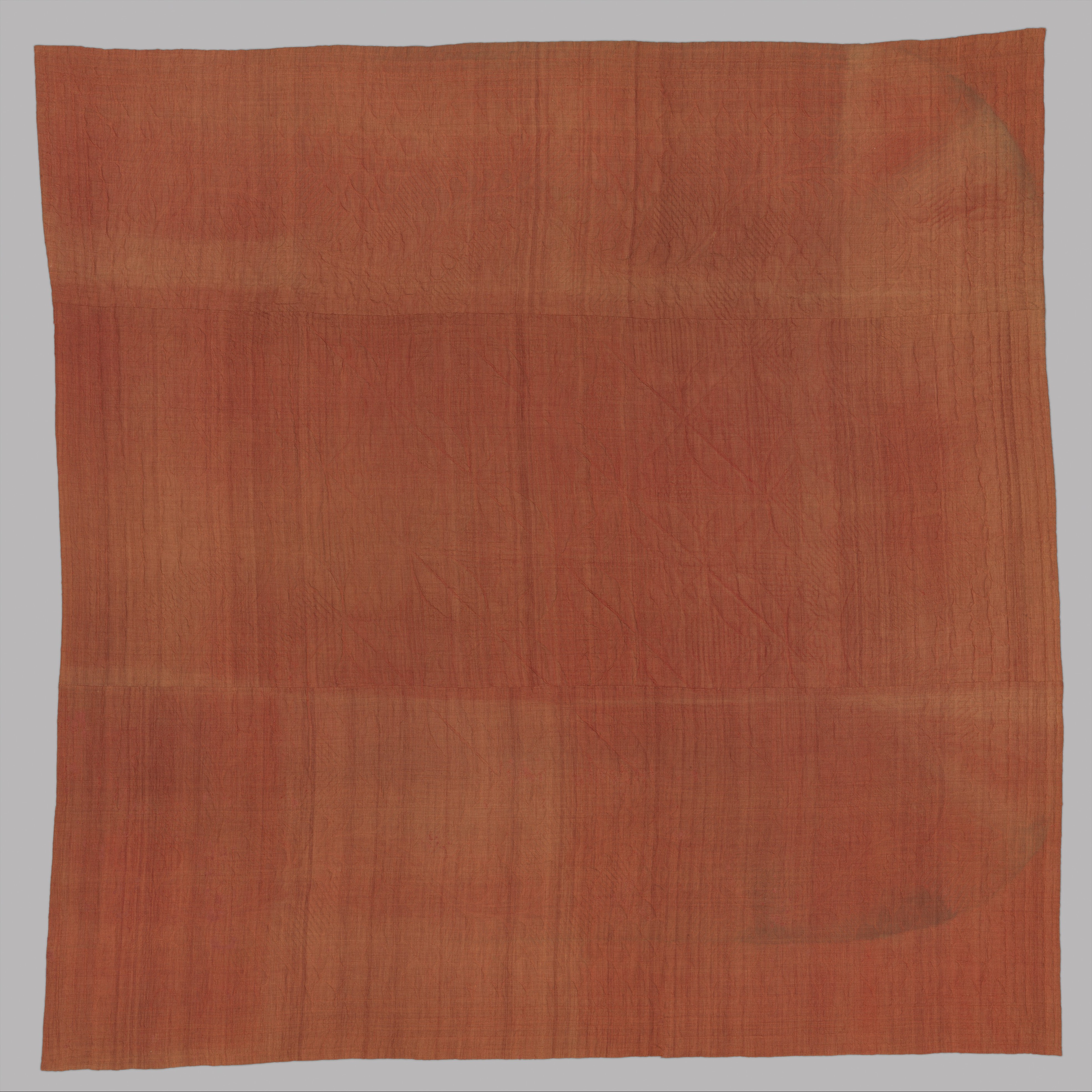 Antique Reddish Plain Woven Textile