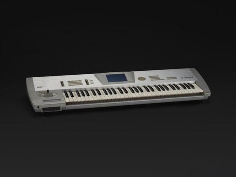 Silver Synthesizer Keyboard