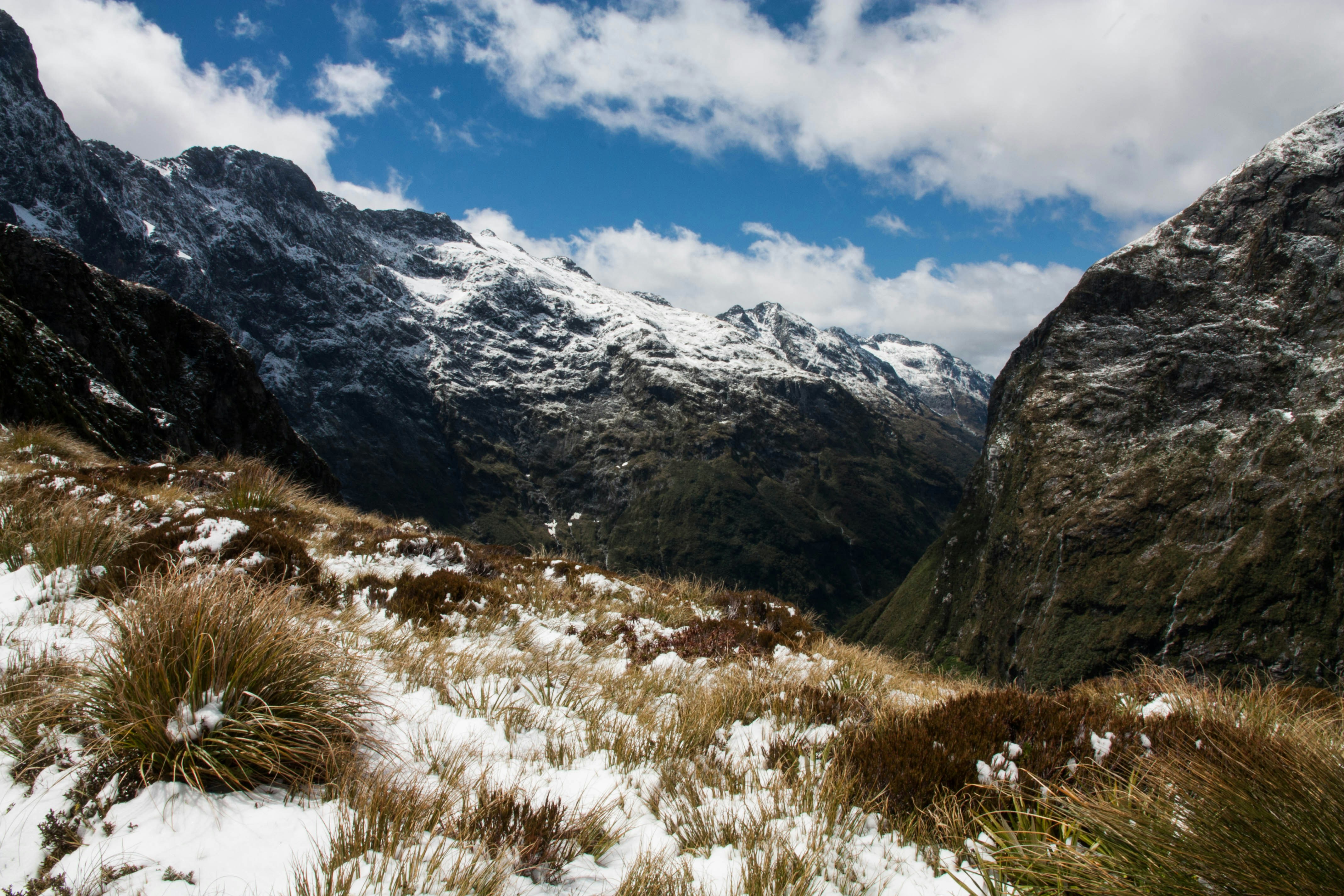 Snow-Capped Mountain Valley