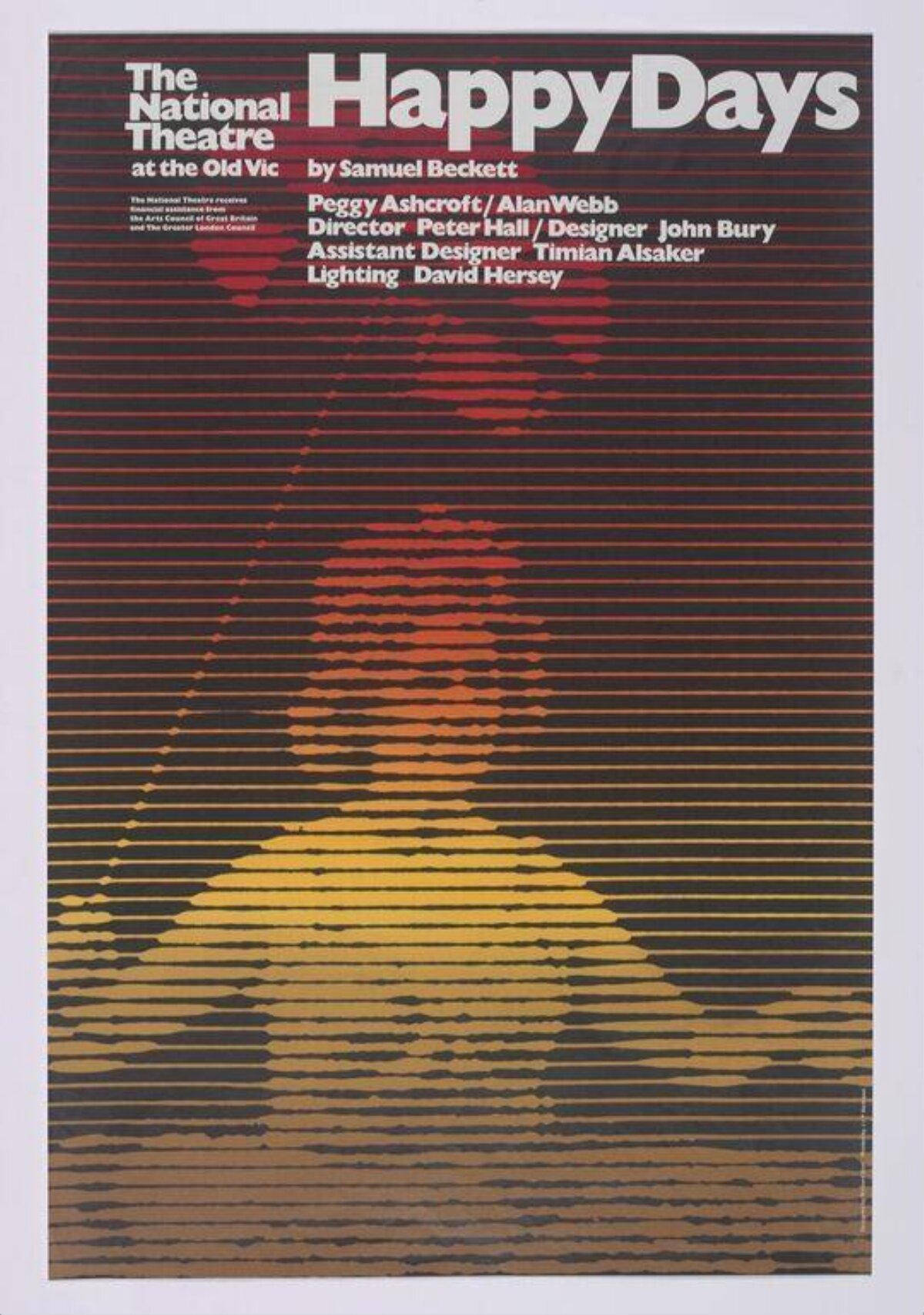 Happy Days Theatre Play Poster