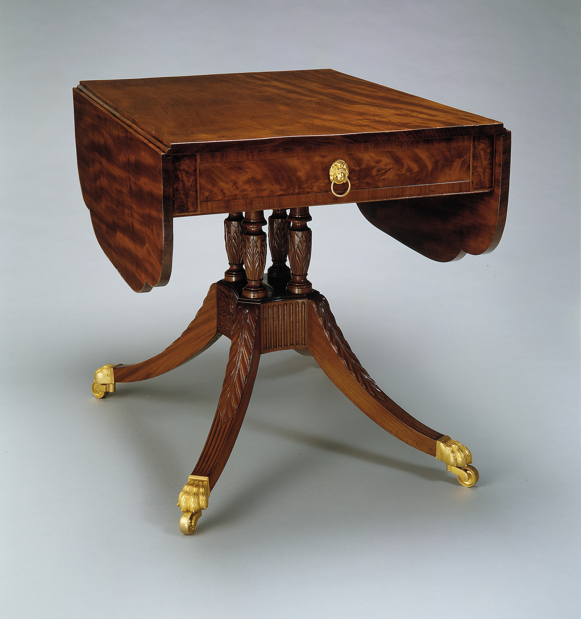 Antique Mahogany Drop-Leaf Table