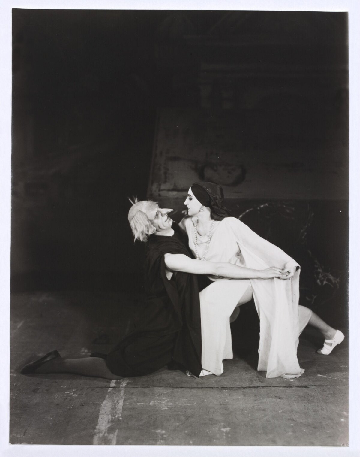 Vintage Theatrical Performance Pose