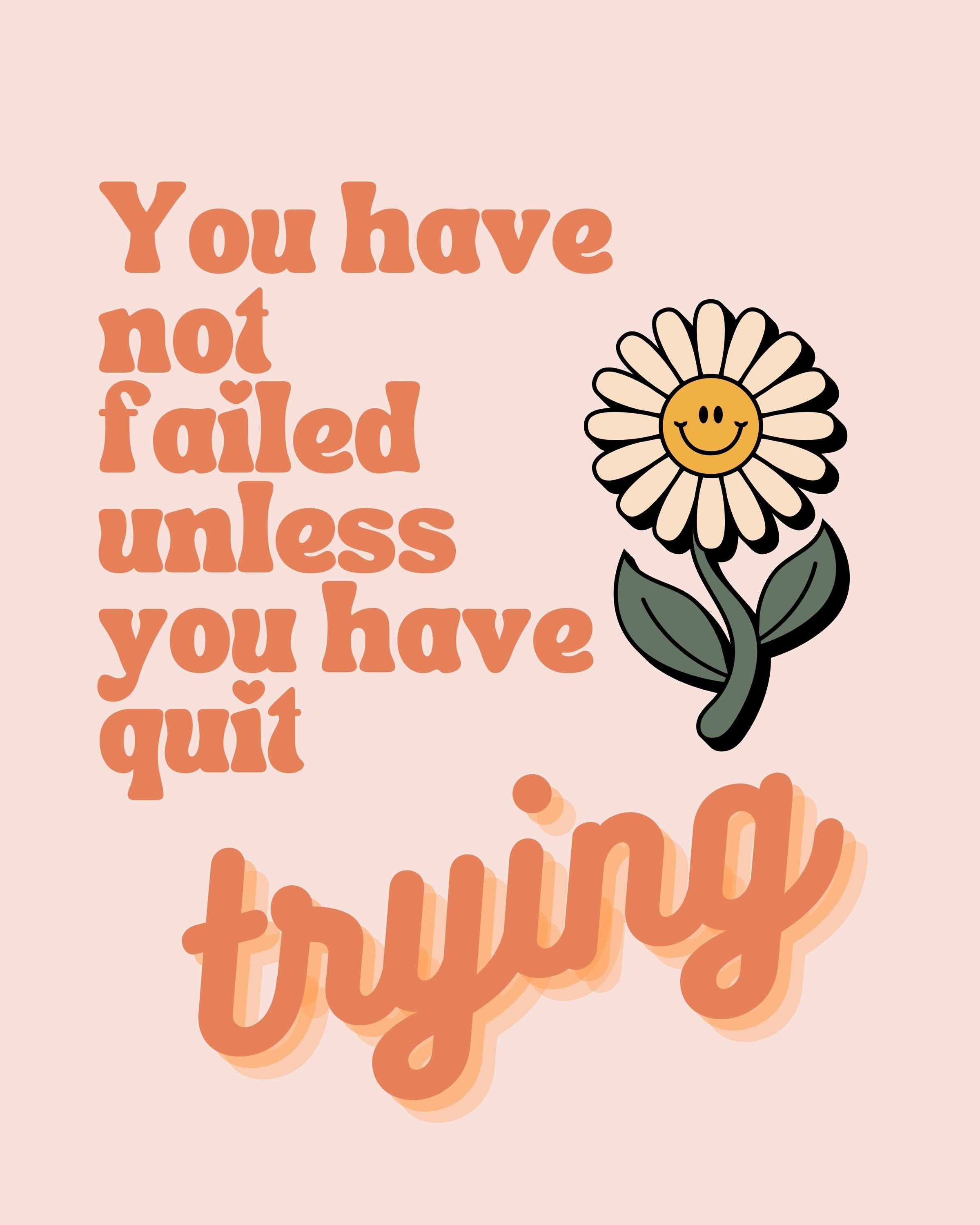 Motivational Persistence Quote Graphic