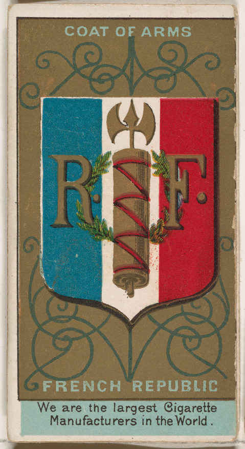 French Republic Coat of Arms Cigarette Card