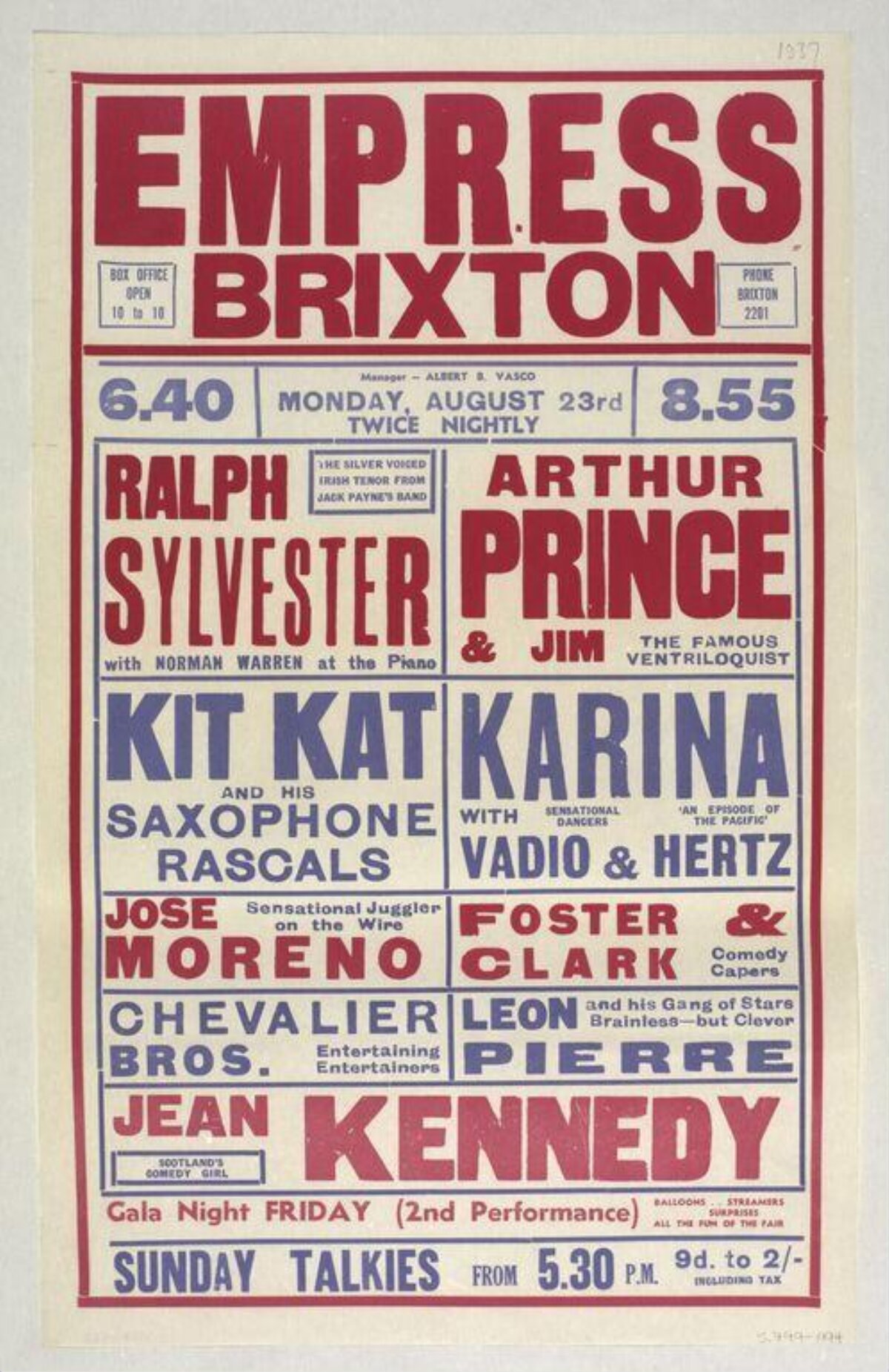Empress Brixton Vintage Performance Poster