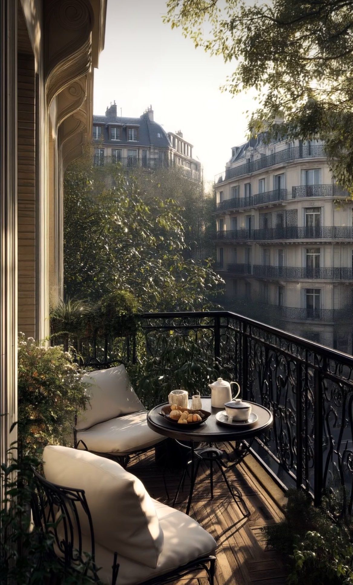 Parisian Balcony Breakfast Nook