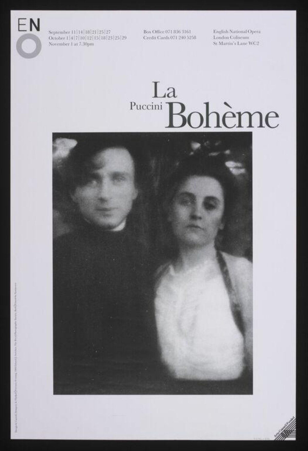 La Bohème Opera Performance Poster