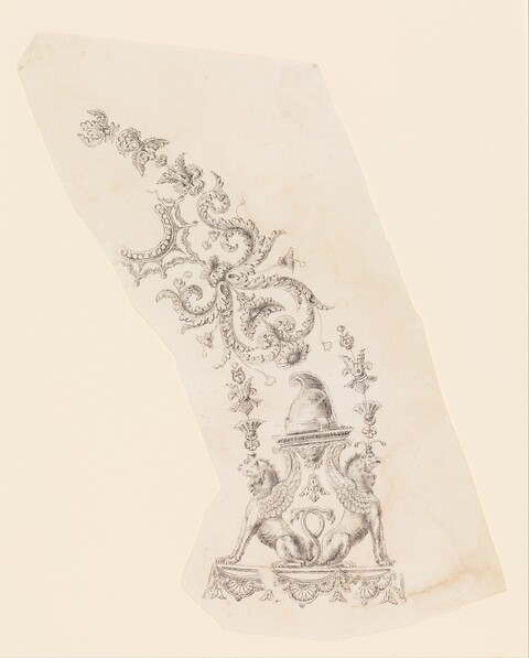 Griffin Decorative Ornament Sketch
