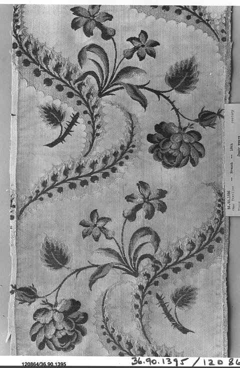 18th Century French Floral Textile