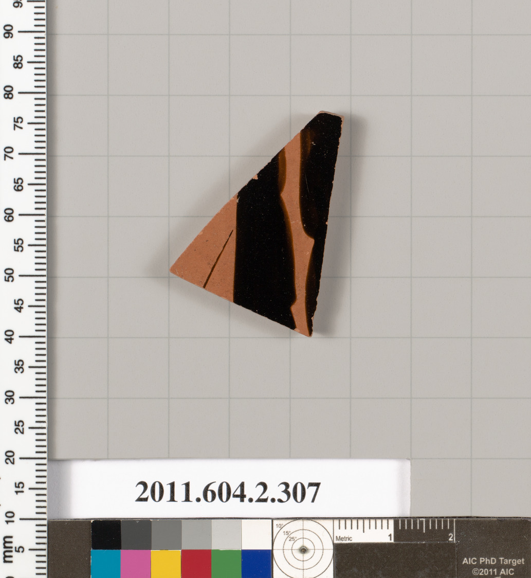 Triangular Pottery Shard Specimen