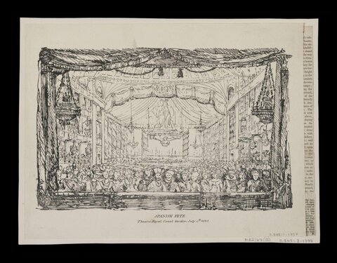 Spanish Fete Sketch at Covent Garden Theatre
