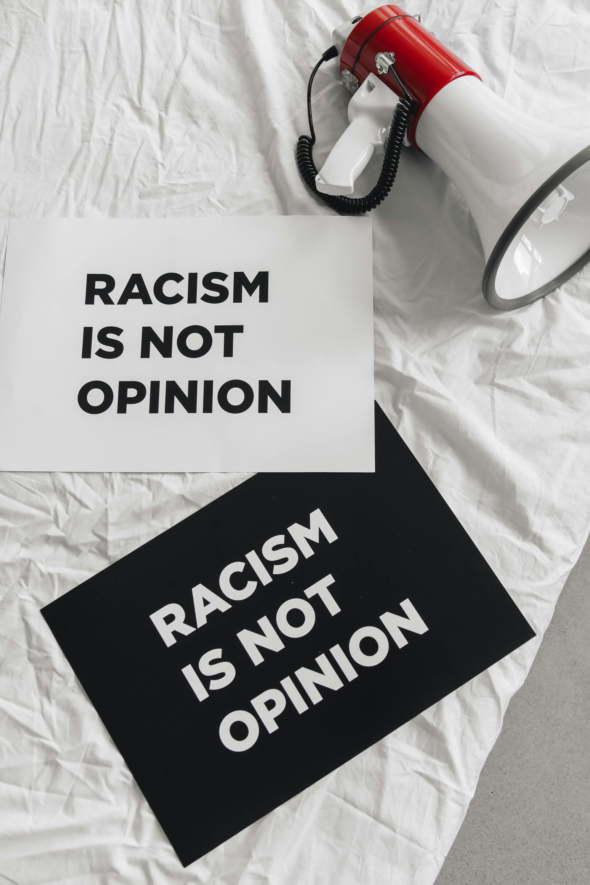 Racism Is Not Opinion Protest Posters