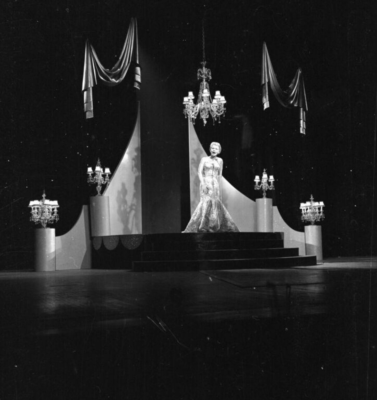 Female Singer Performing on Stage