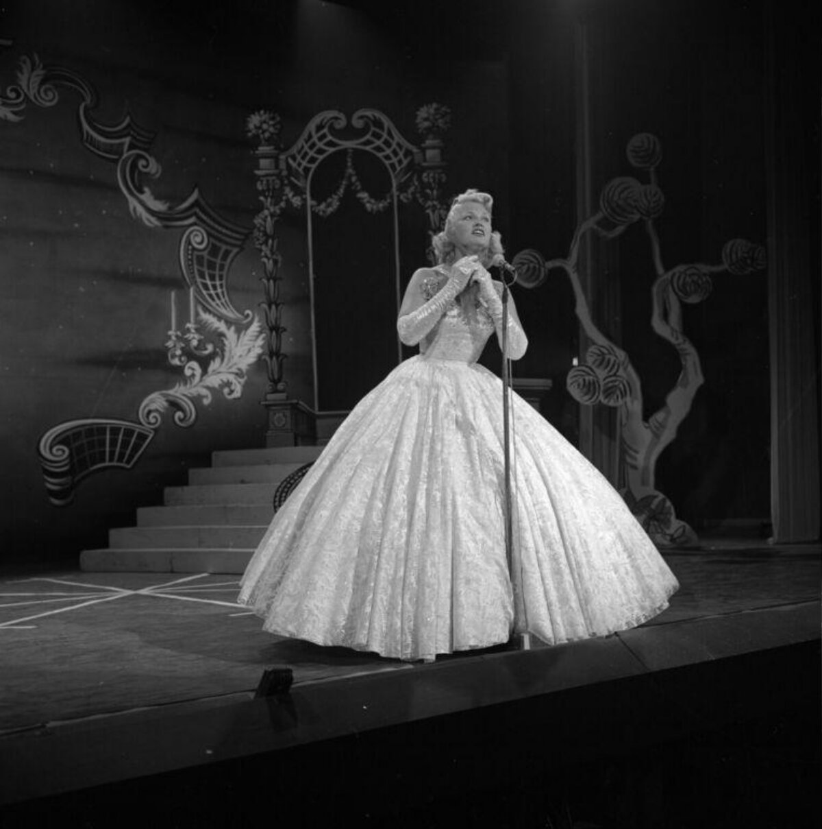 Female Singer Performing on Stage