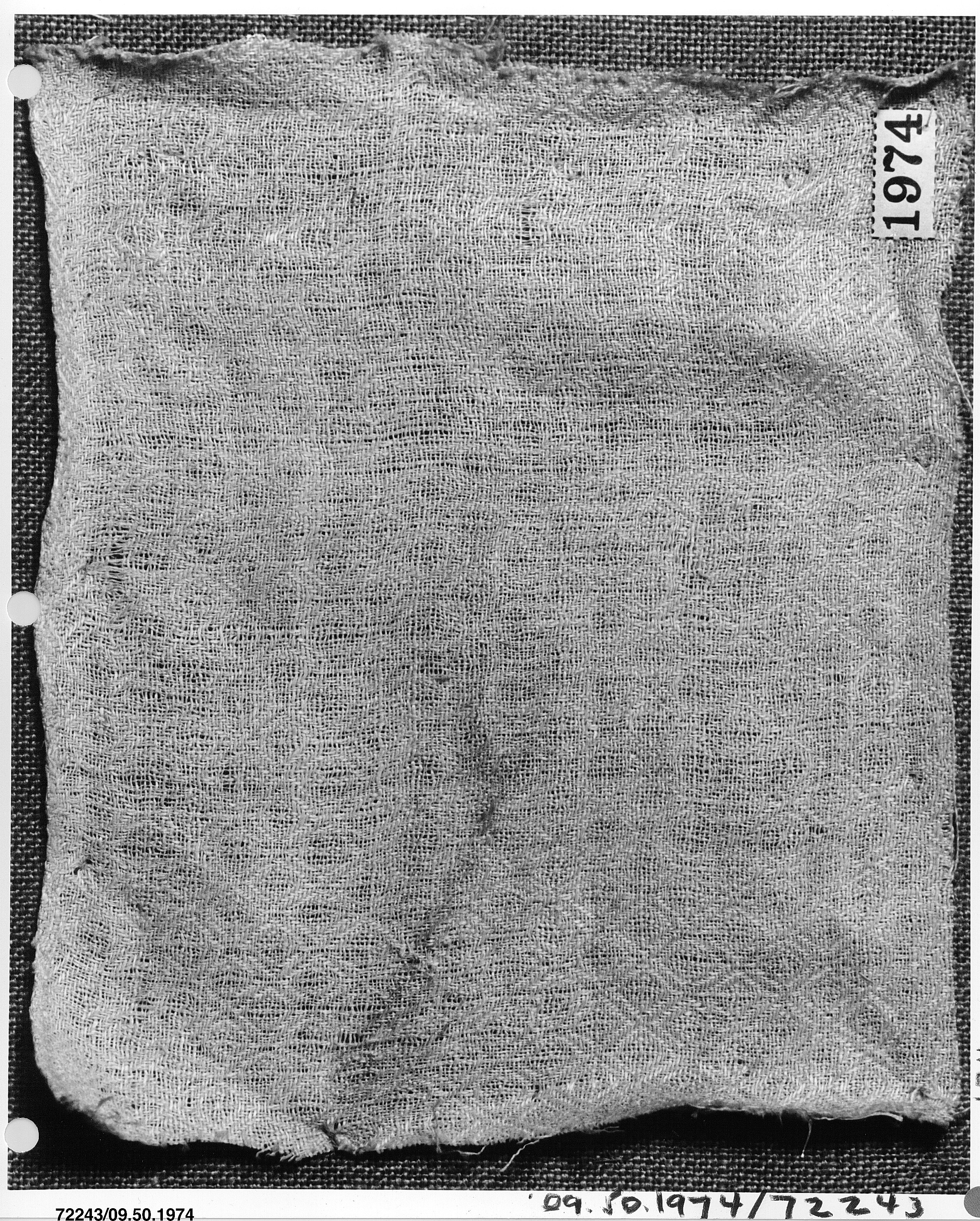 Archaeological Linen Textile Fragment