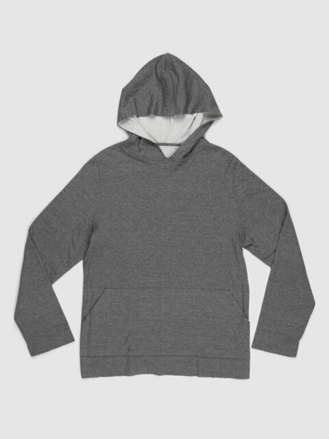 Plain Gray Pullover Hoodie