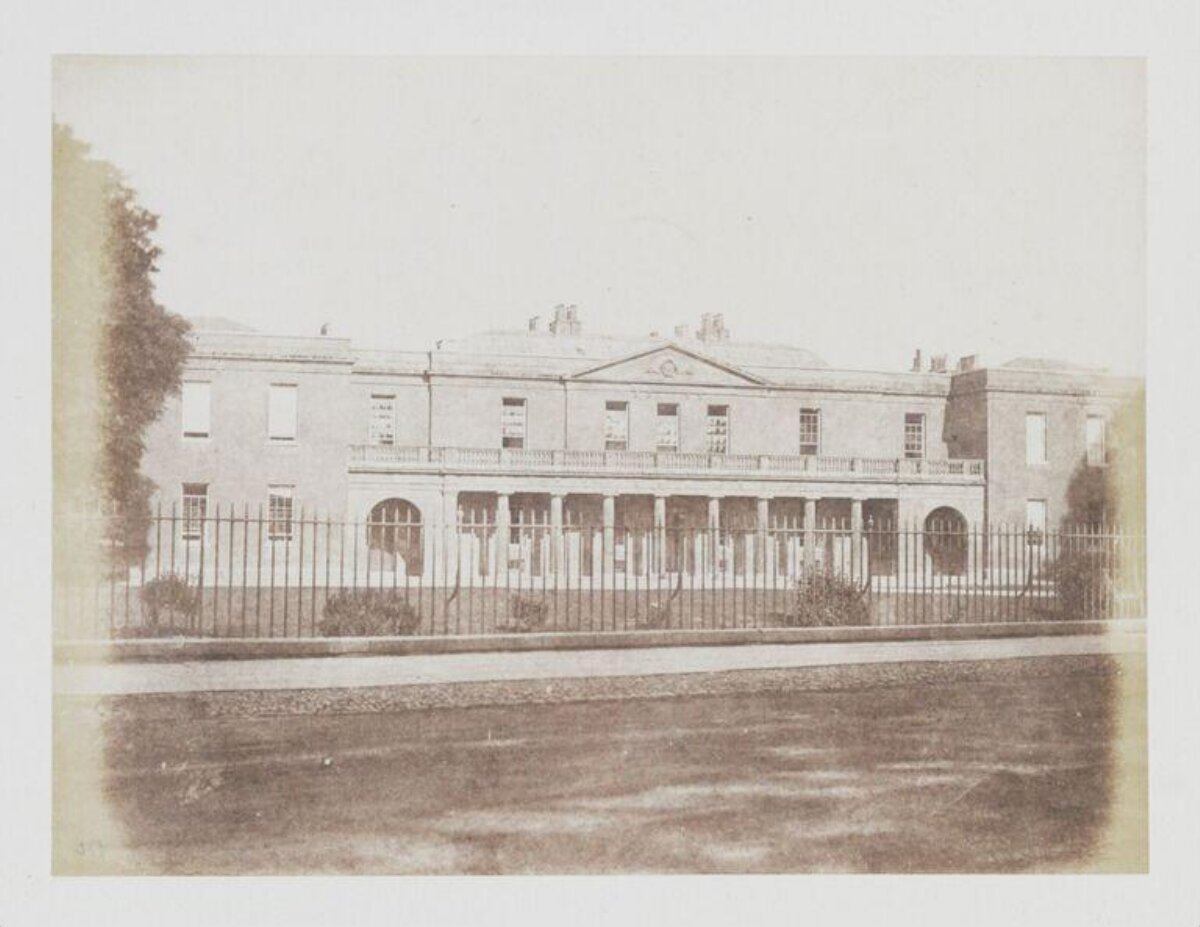 Vintage Photo of a Grand Colonaded Mansion