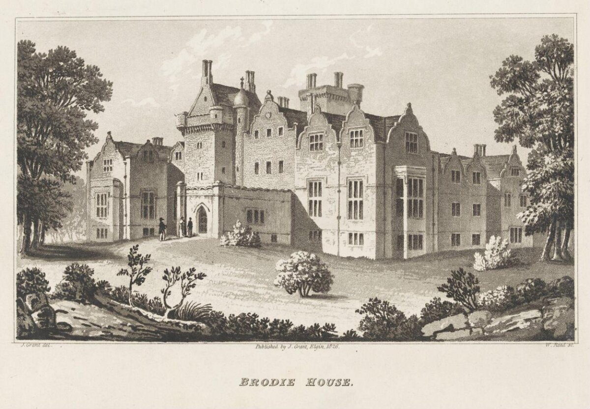 1826 Engraving of Brodie House