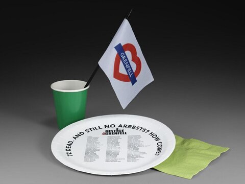 Grenfell Justice Protest Tableware