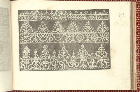 Vintage Lace Pattern on Book Page