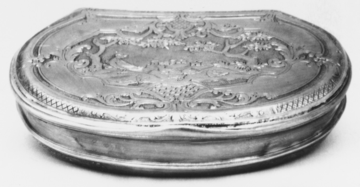 Antique Engraved Silver Snuff Box