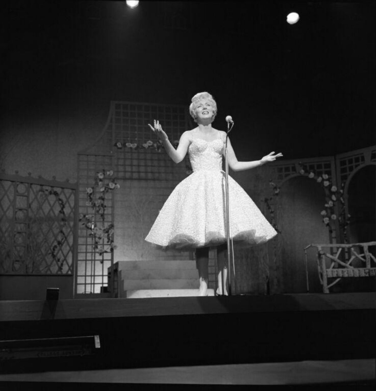 Female Singer Performing on Stage