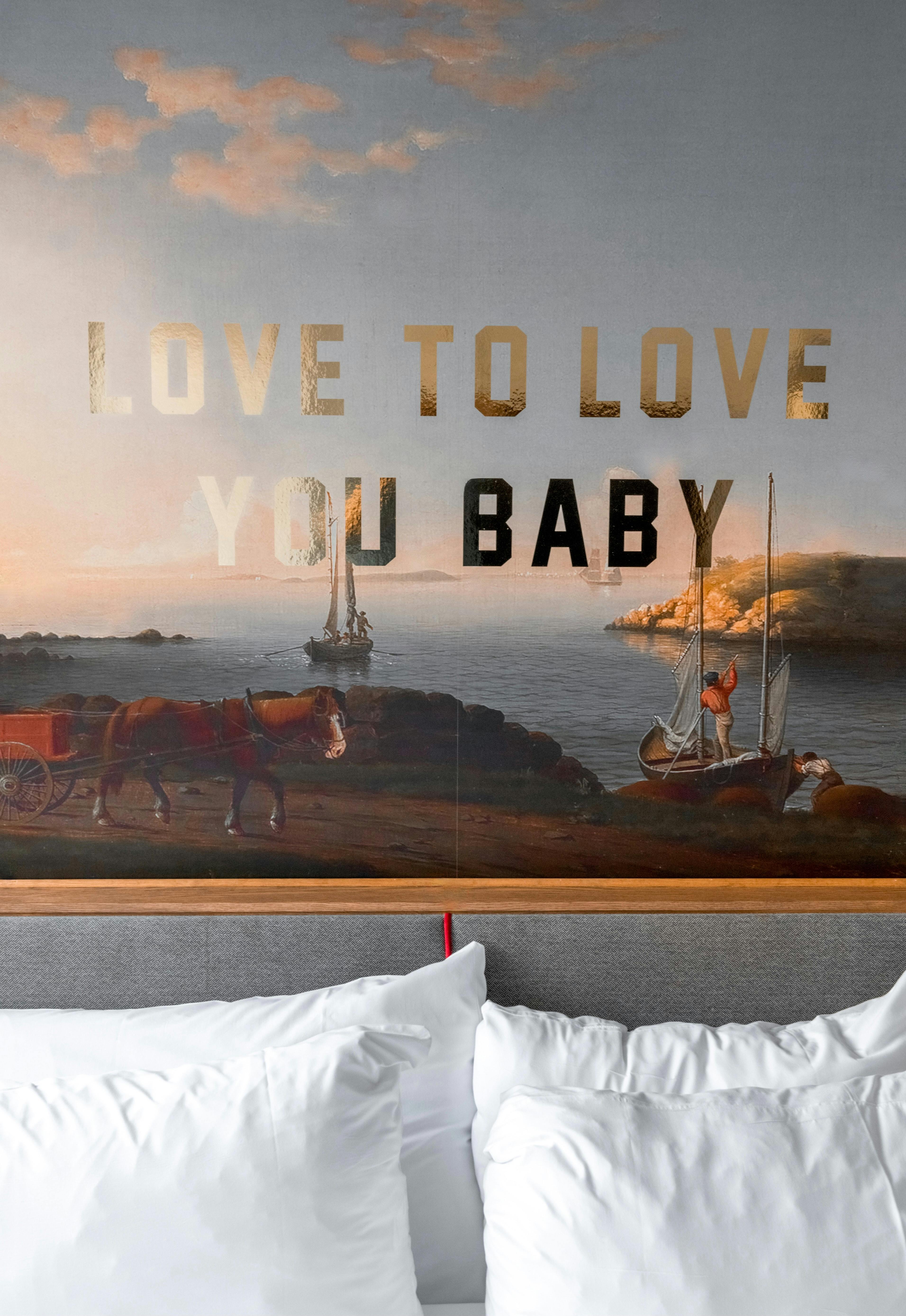Love Quote Coastal Wall Art Above Bed