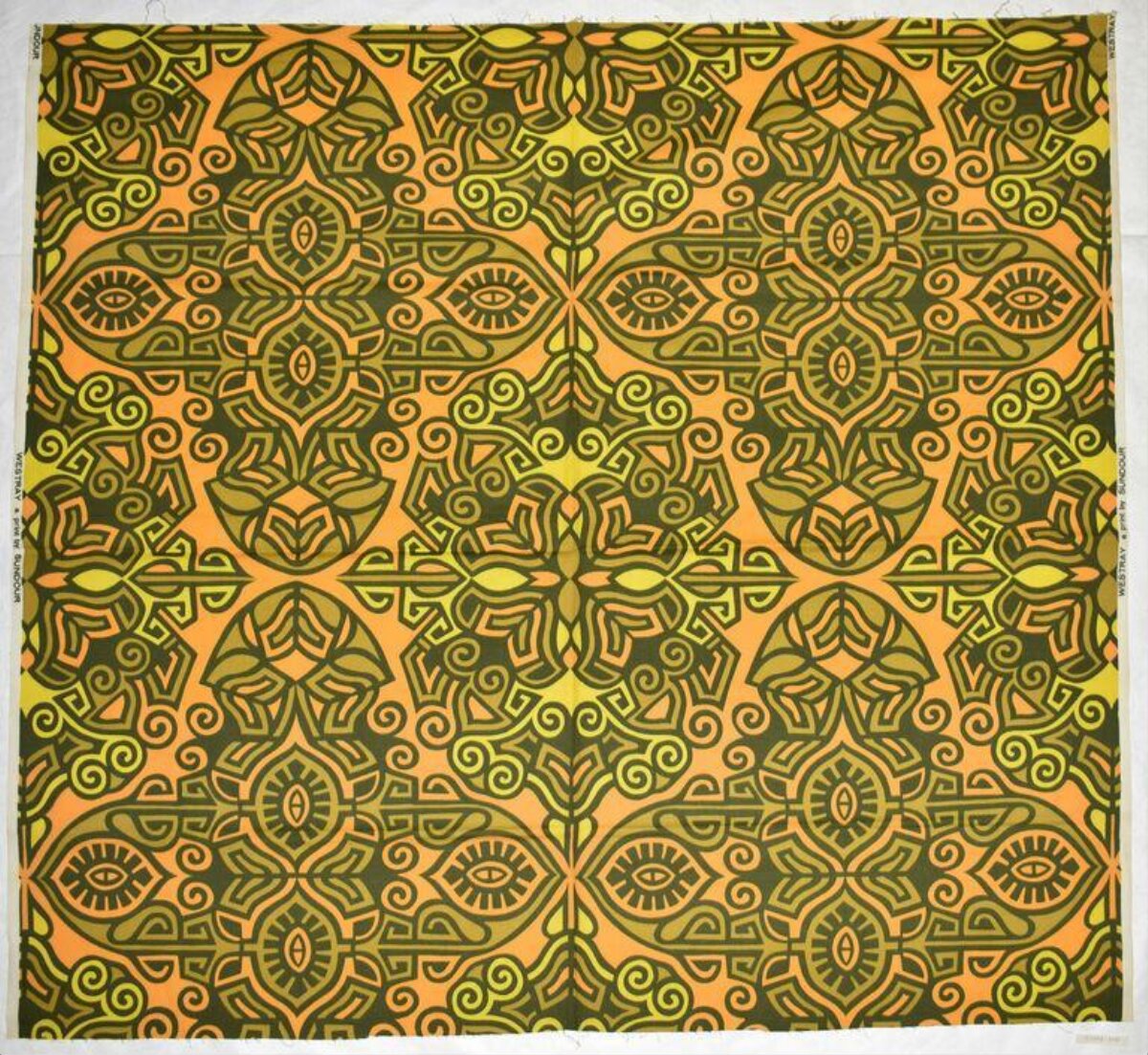 Symmetrical Tribal Geometric Pattern Fabric