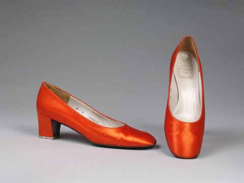 Vintage Dior Orange Pumps