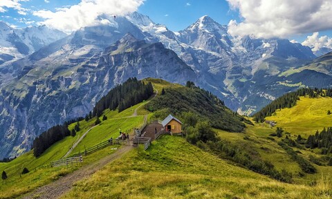 Swiss Alps Mountain View
