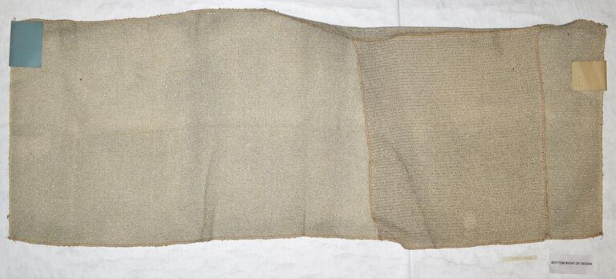 Vintage Linen Fabric Sample