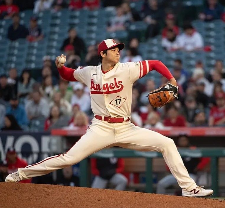 Shohei Ohtani Pitching for Angels
