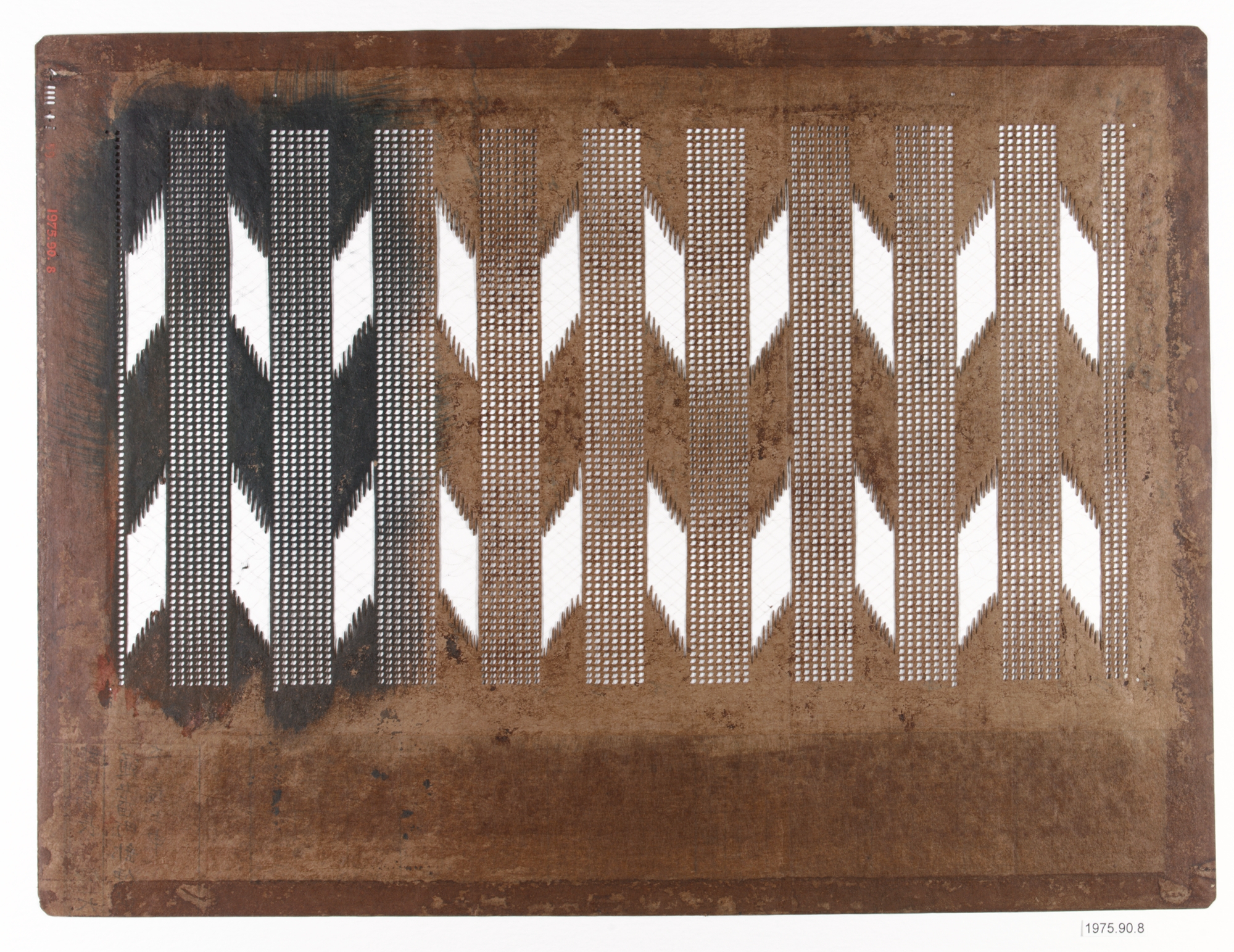 Vintage Geometric Pattern Printing Stencil