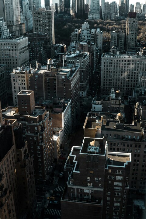 Aerial View of Manhattan Cityscape