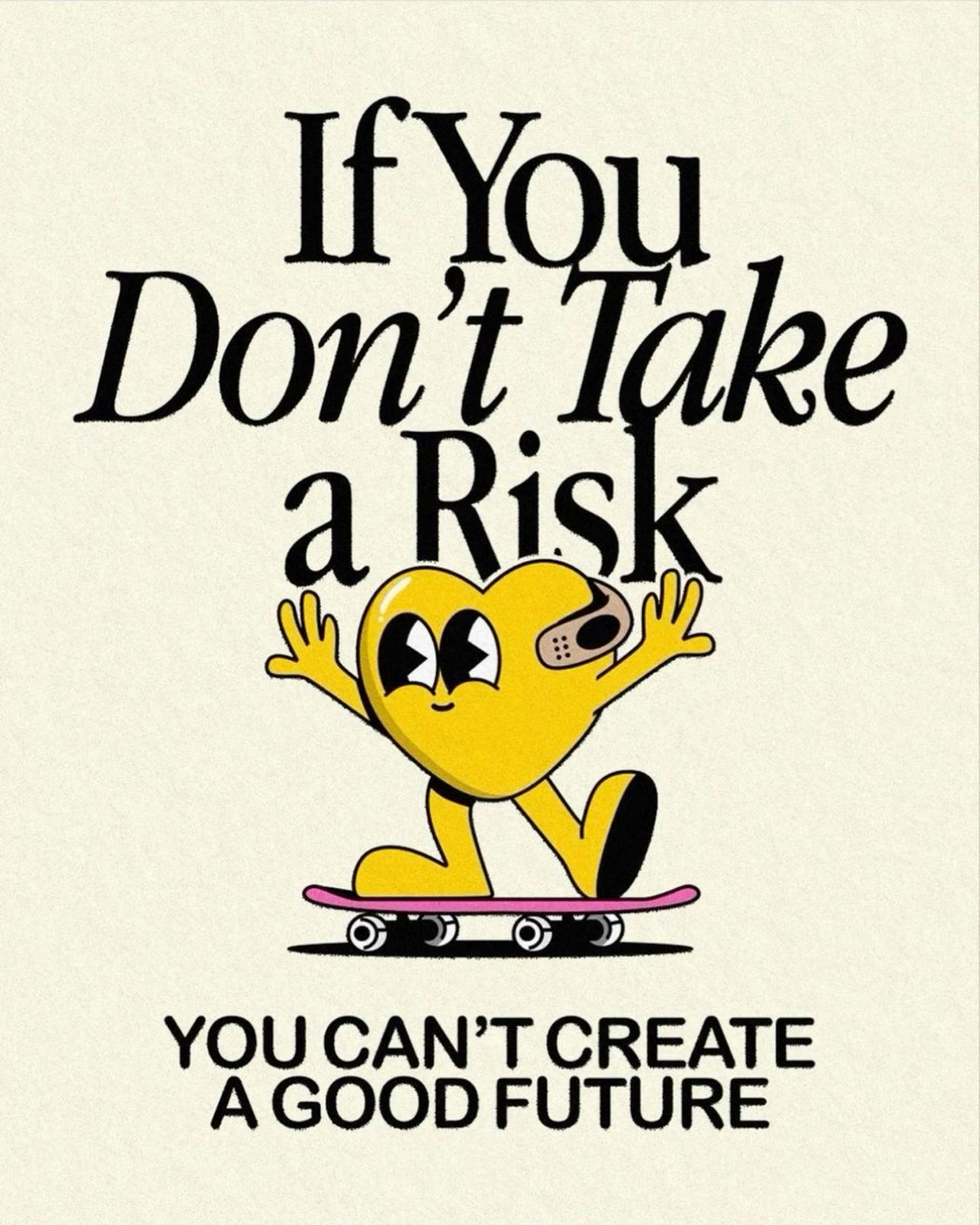 Motivational Risk Taking Quote Graphic