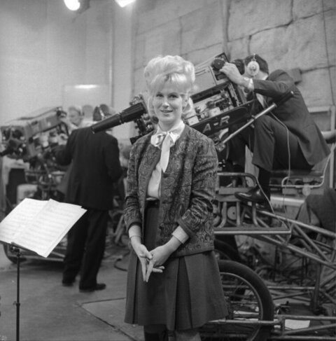 Female Performer on Studio Film Set