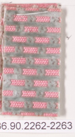 Pink Patterned Textile Fragment