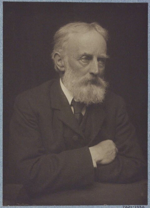 Vintage Portrait of Elderly Bearded Man