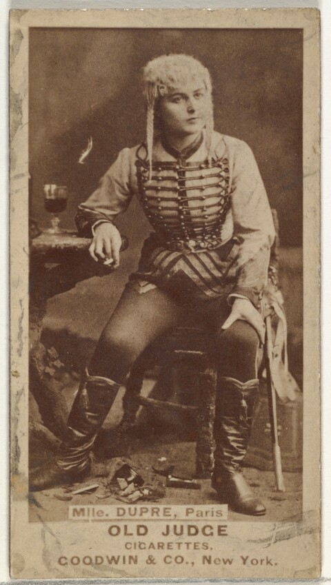 Old Judge Cigarette Card Portrait of Mlle. Dupre